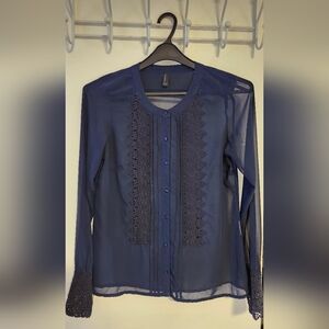 Vero Moda Sheer/ Lace Blouse